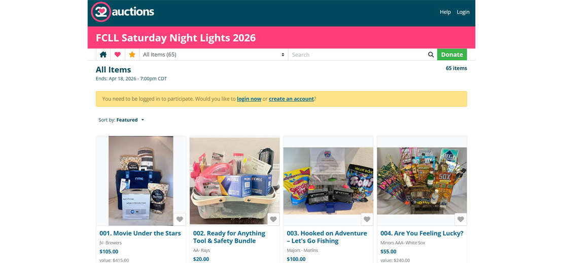 SNL Auction is LIVE!